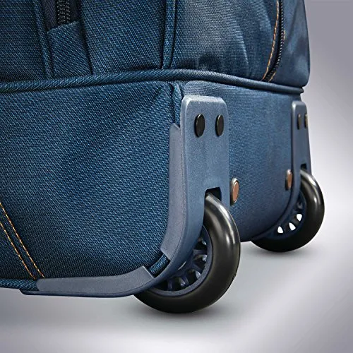 American Tourister Belle Voyage Wheeled Duffel 20 Rolling Duffel, Blue Denim