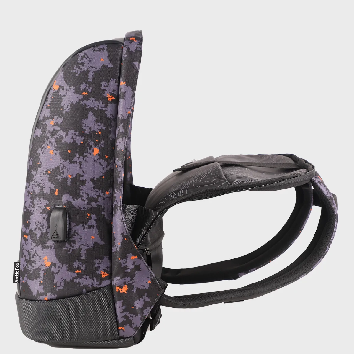 Arctic Fox Slope Trisiac Printed Anti-Theft Laptop bag and Backpack