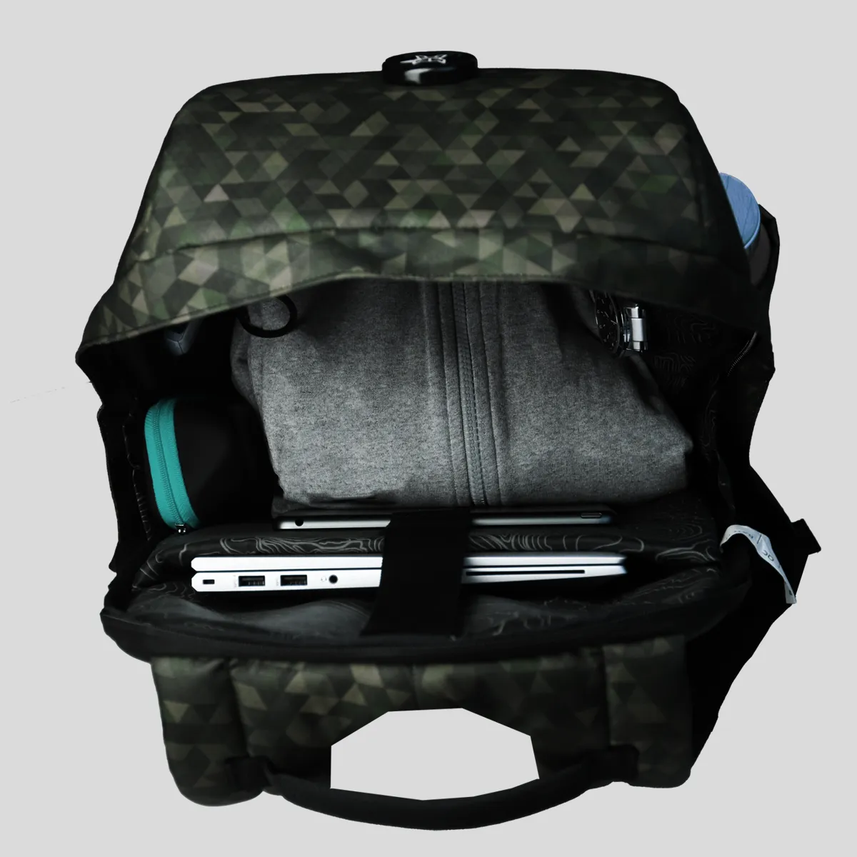 Arctic Fox Slope Trisiac Printed Anti-Theft Laptop bag and Backpack