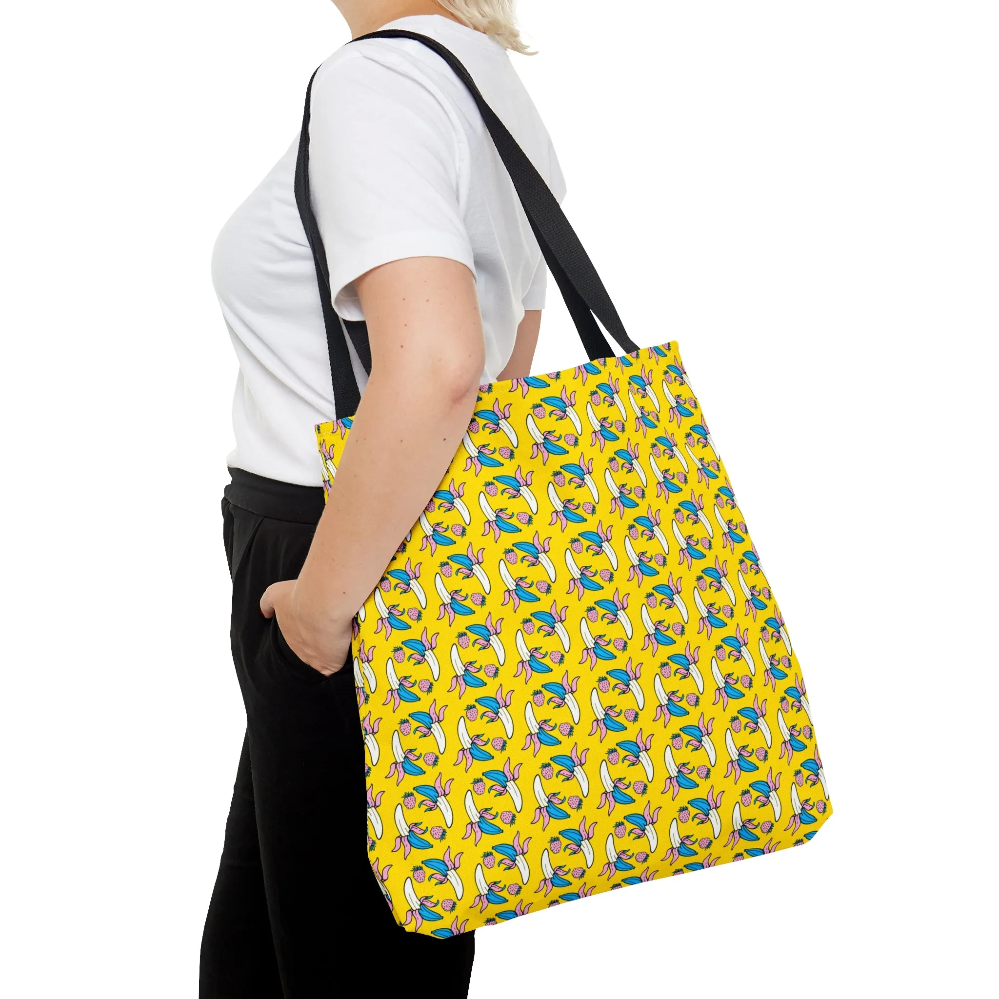 Banana & Strawberry Delight-Tote Bag (AOP)
