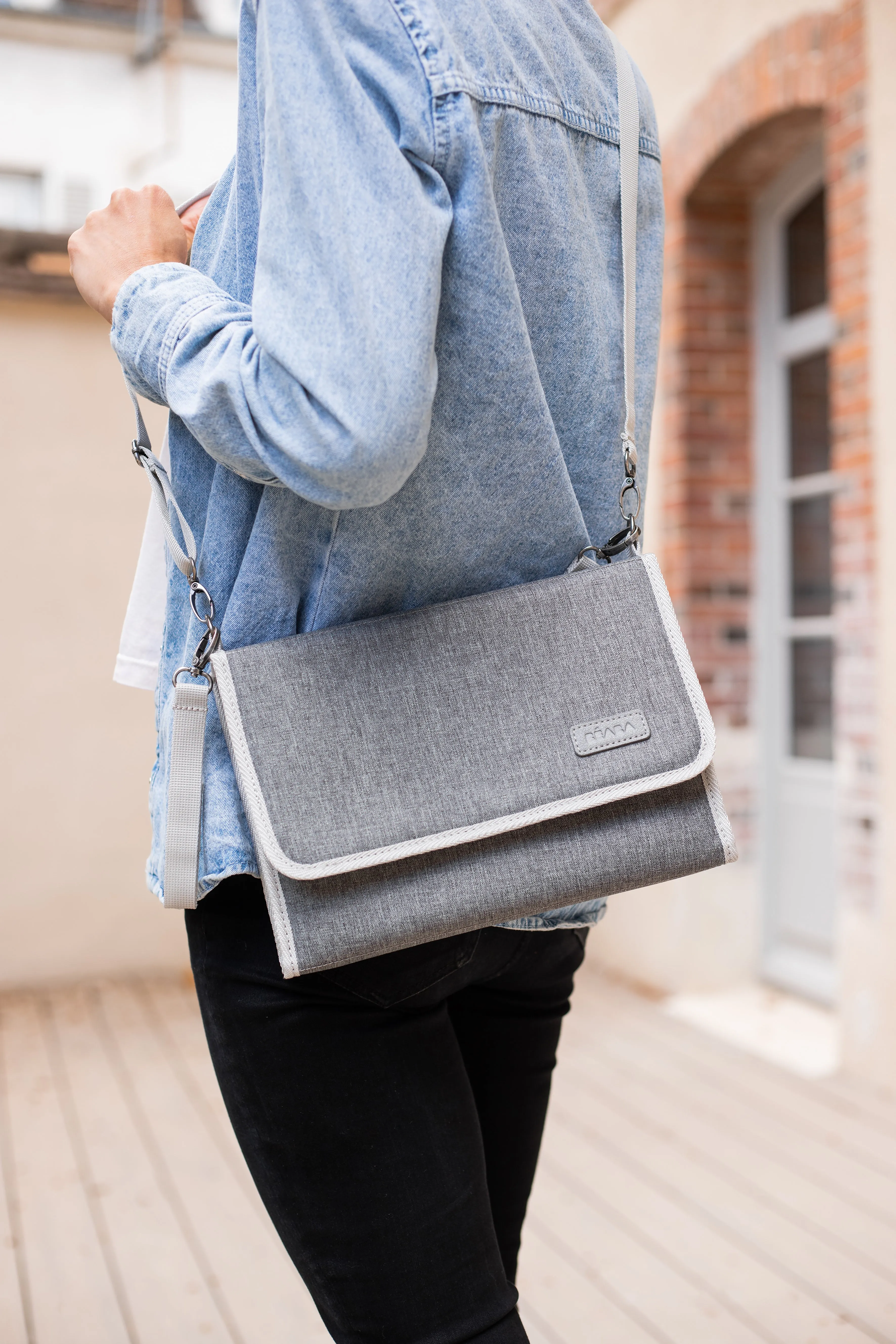 Beaba Changing Mat - Heather Grey