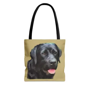 Black Labrador Retriever 'Rizzo' -  Tote Bag