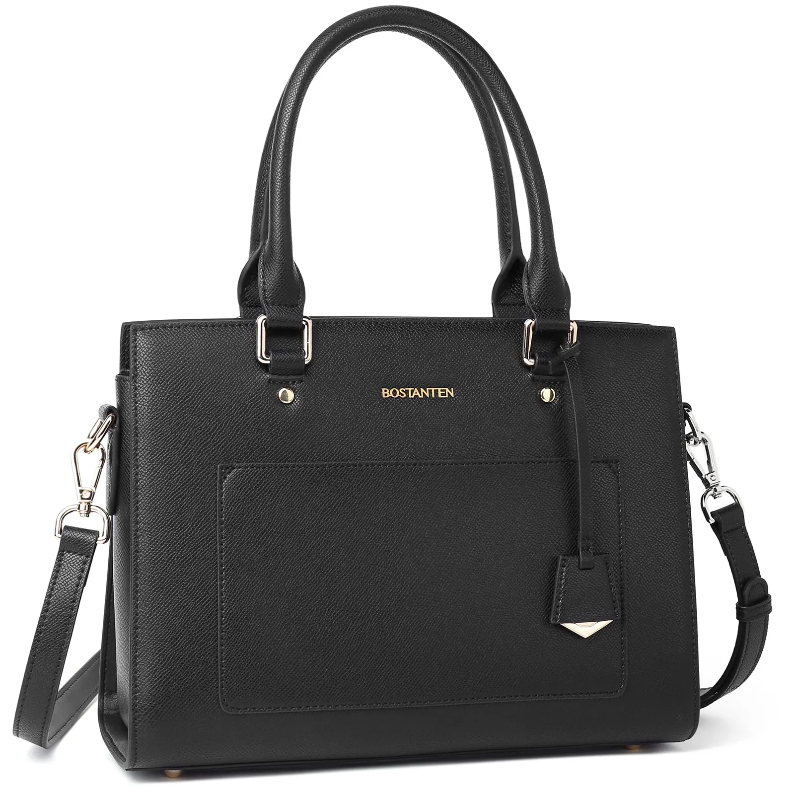 BOSTANTEN Women Top Handle Leather Tote Bag With Shoulder Strap