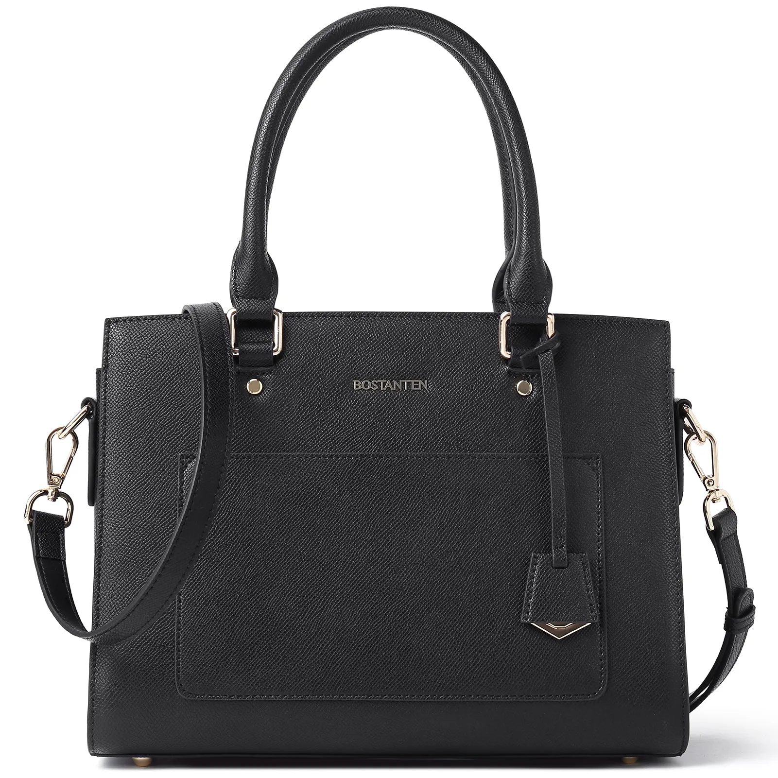 BOSTANTEN Women Top Handle Leather Tote Bag With Shoulder Strap