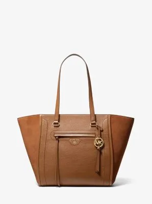 Carine Large Pebbled Leather Tote Bag