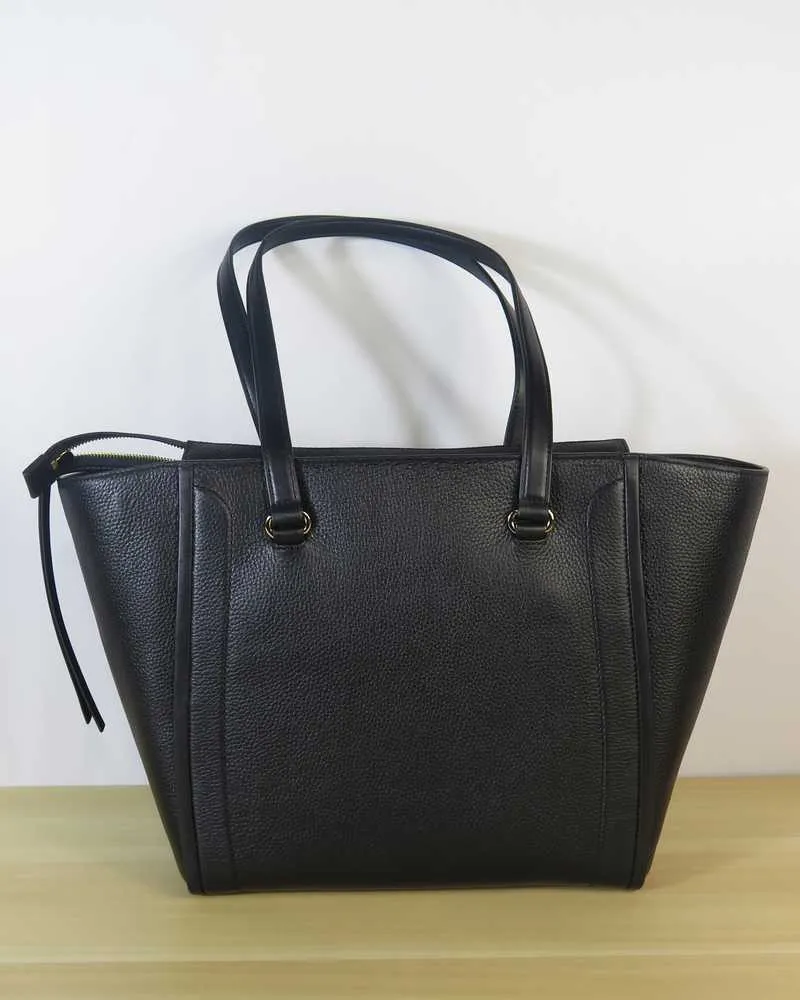 Carine Large Pebbled Leather Tote Bag
