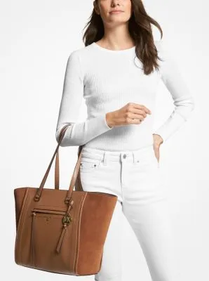 Carine Large Pebbled Leather Tote Bag