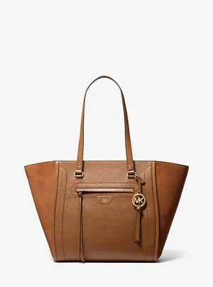 Carine Large Pebbled Leather Tote Bag