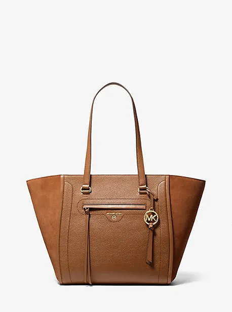 Carine Large Pebbled Leather Tote Bag