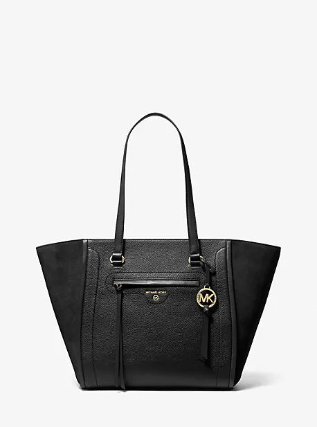 Carine Large Pebbled Leather Tote Bag
