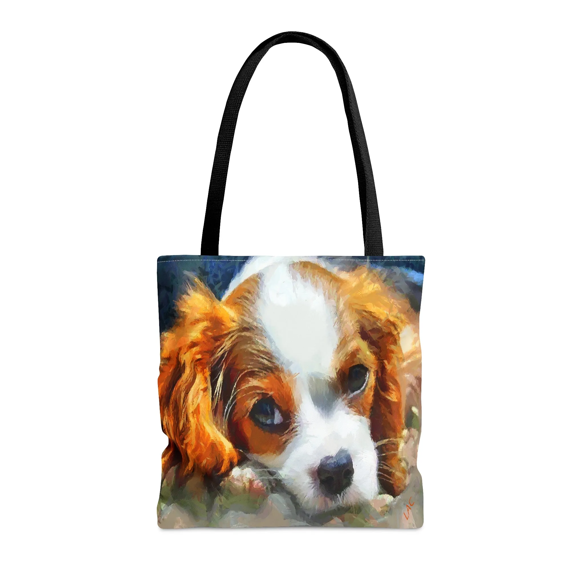 Cavalier King Charles Puppy -  Tote Bag