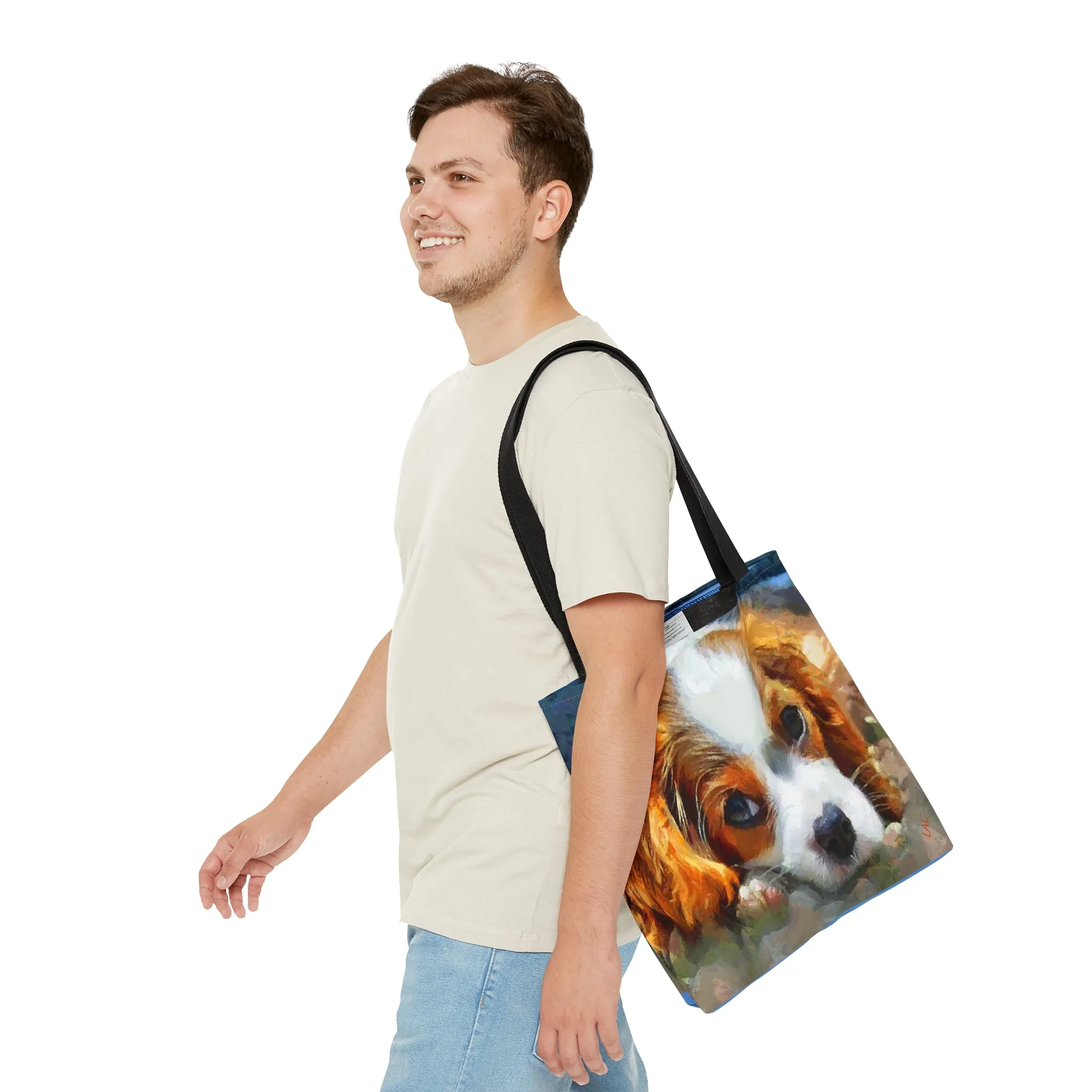 Cavalier King Charles Puppy -  Tote Bag
