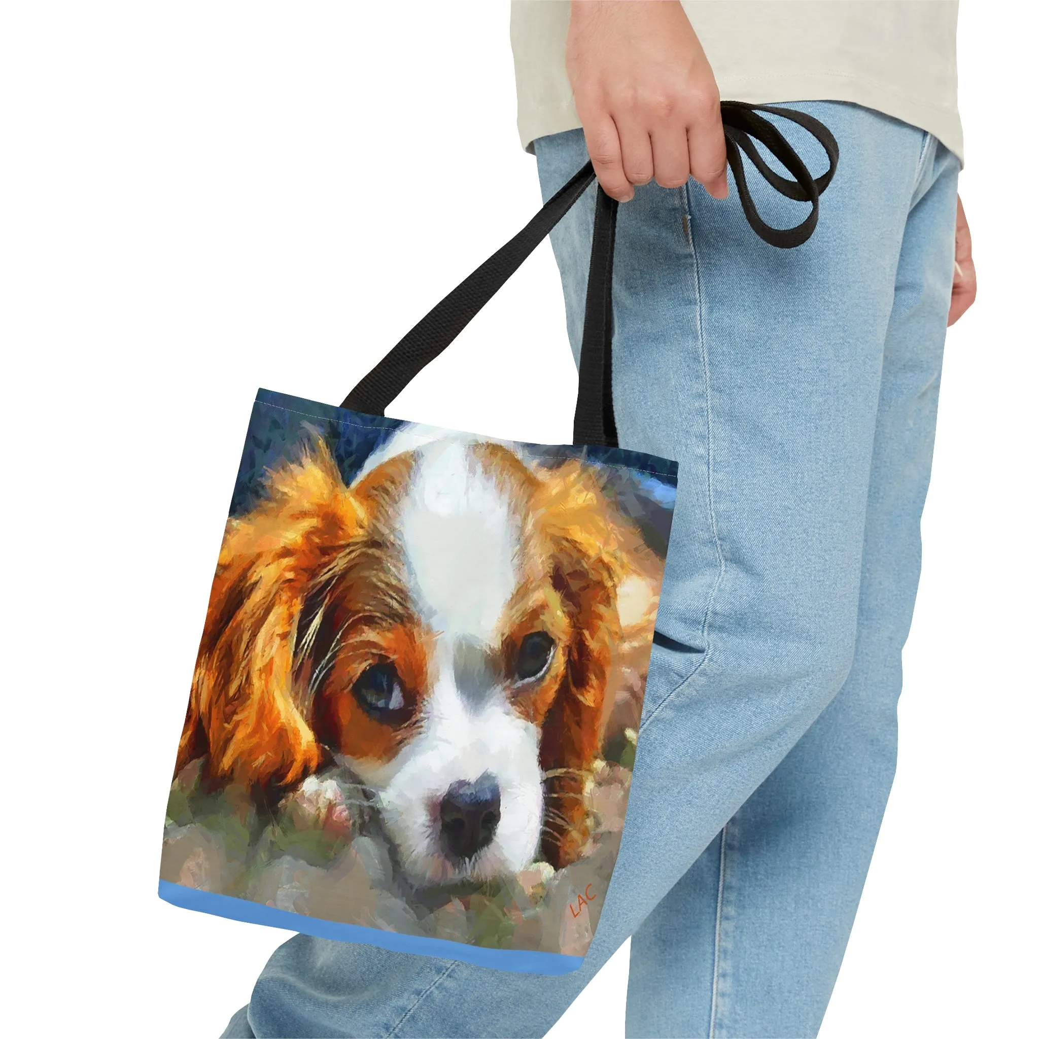 Cavalier King Charles Puppy -  Tote Bag