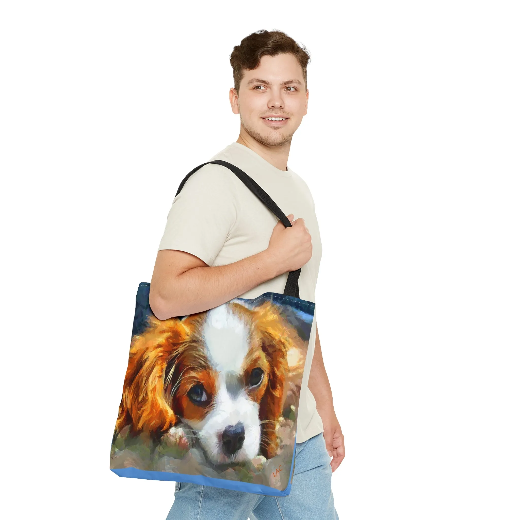 Cavalier King Charles Puppy -  Tote Bag