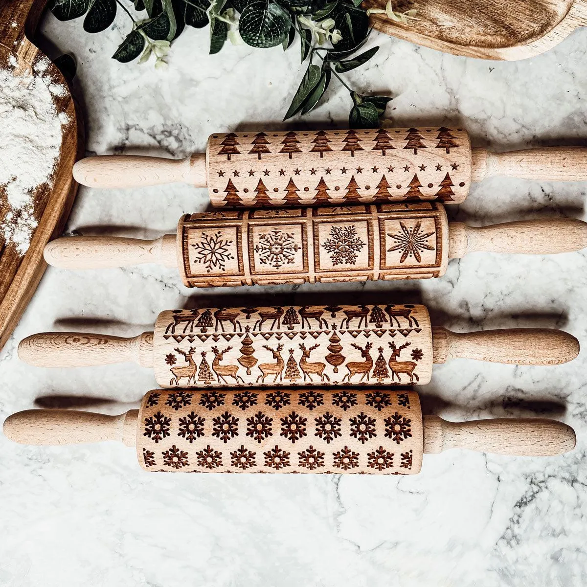 Christmas Rolling Pin Set by Gia Roma