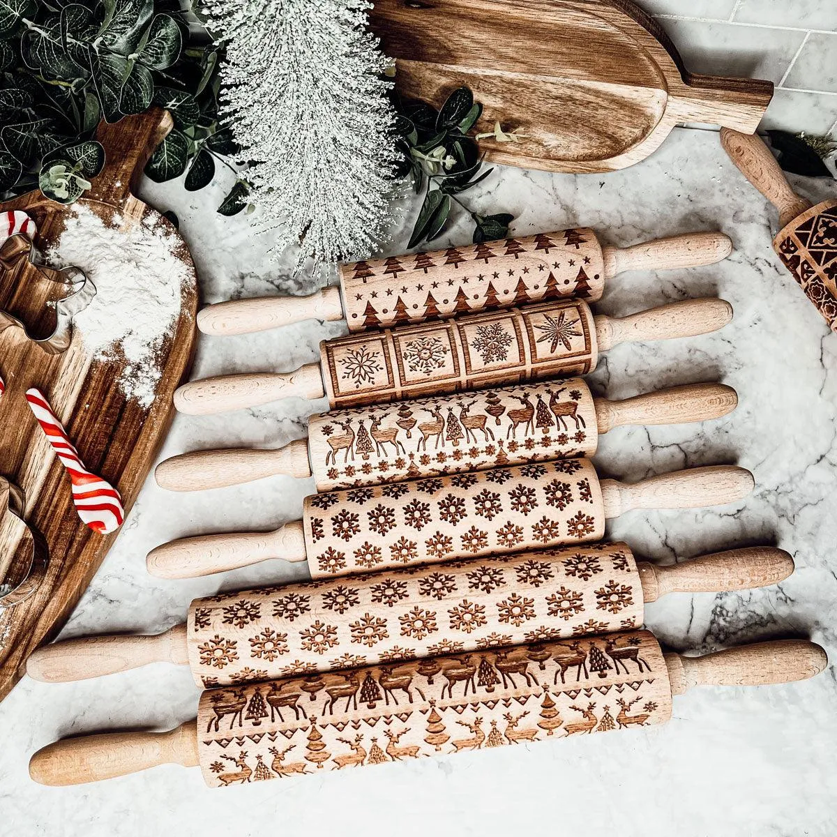 Christmas Rolling Pin Set by Gia Roma