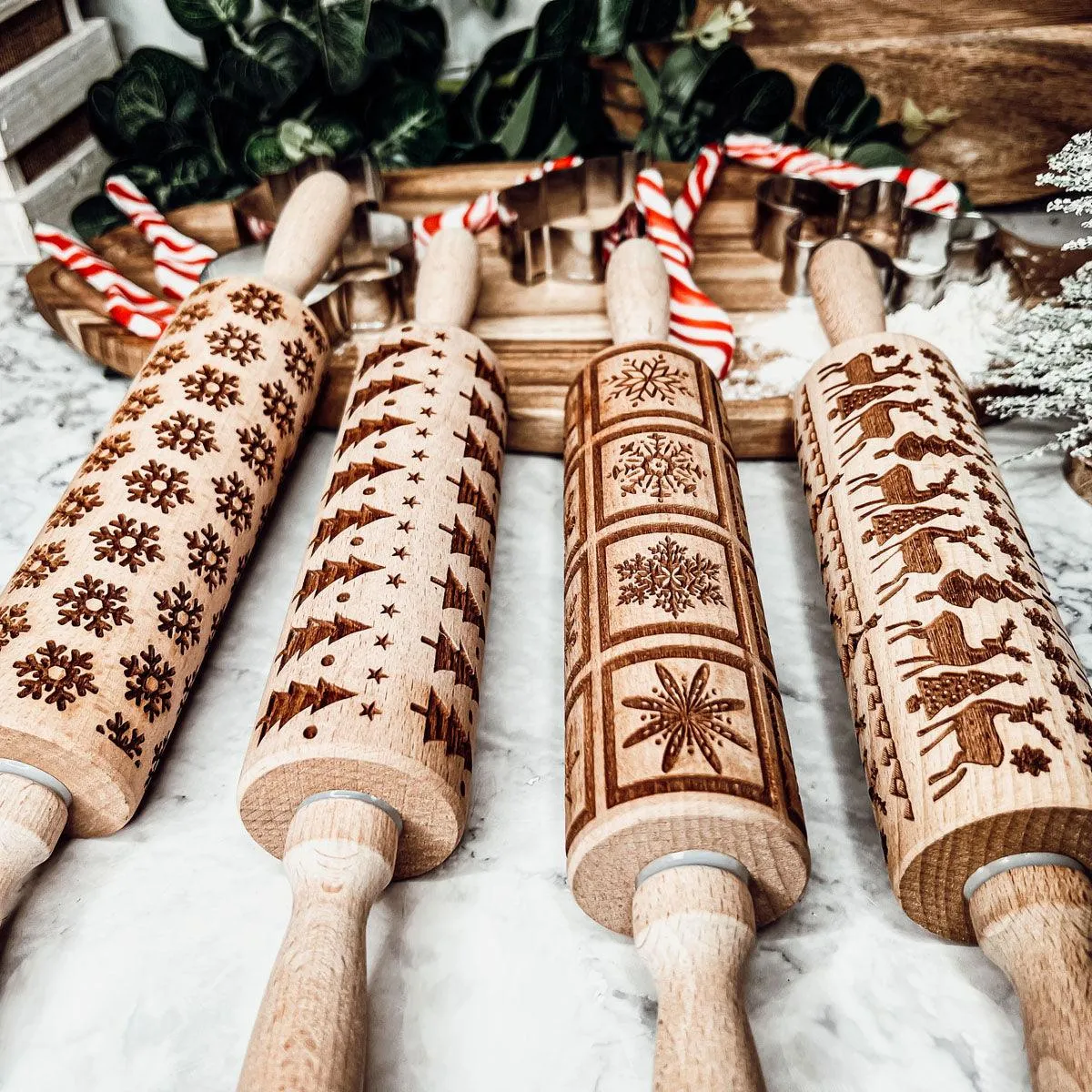 Christmas Rolling Pin Set by Gia Roma
