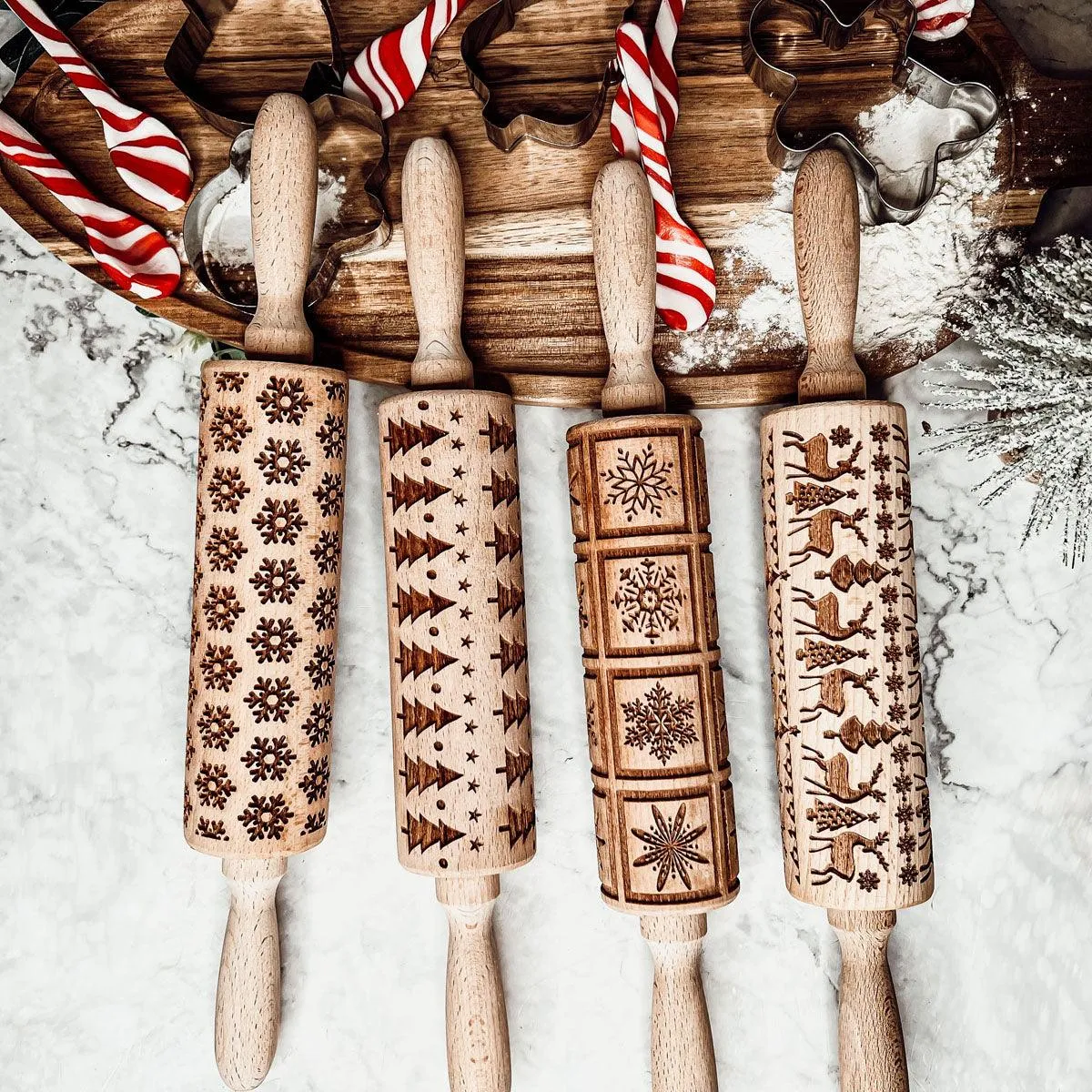 Christmas Rolling Pin Set by Gia Roma