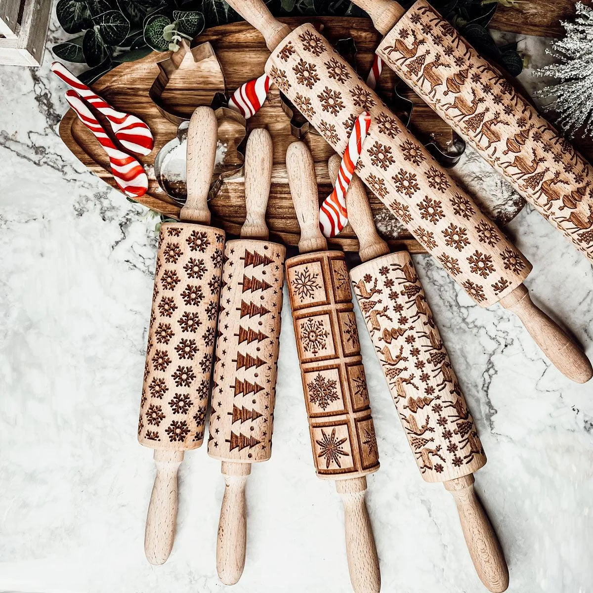 Christmas Rolling Pin Set by Gia Roma