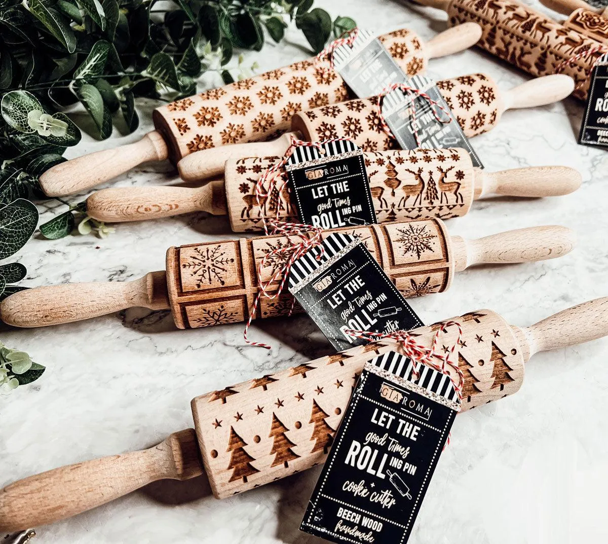 Christmas Rolling Pin Set by Gia Roma