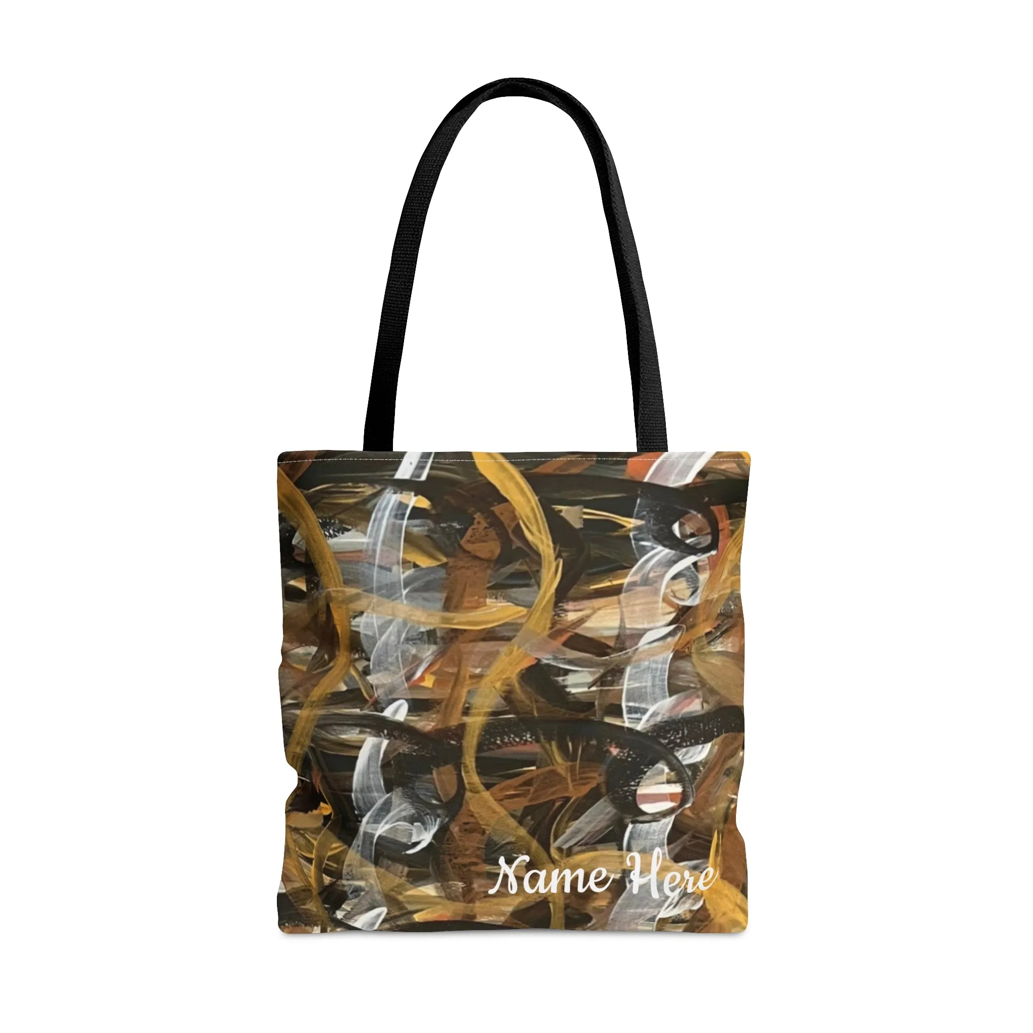 Customizable Metallic Loops Tote Bag