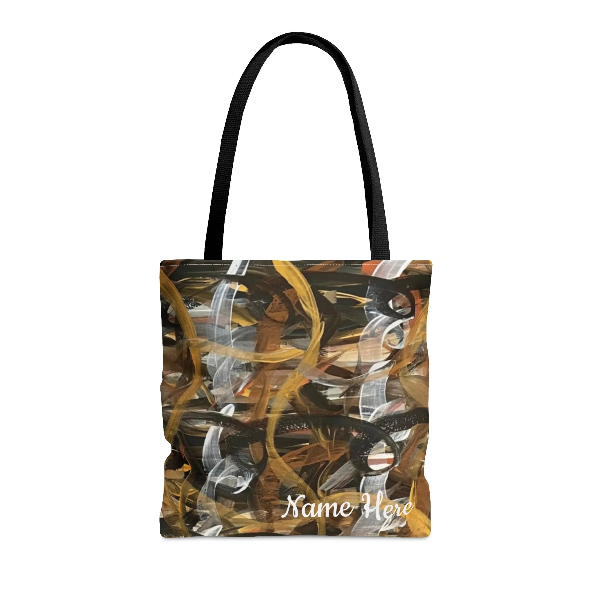 Customizable Metallic Loops Tote Bag
