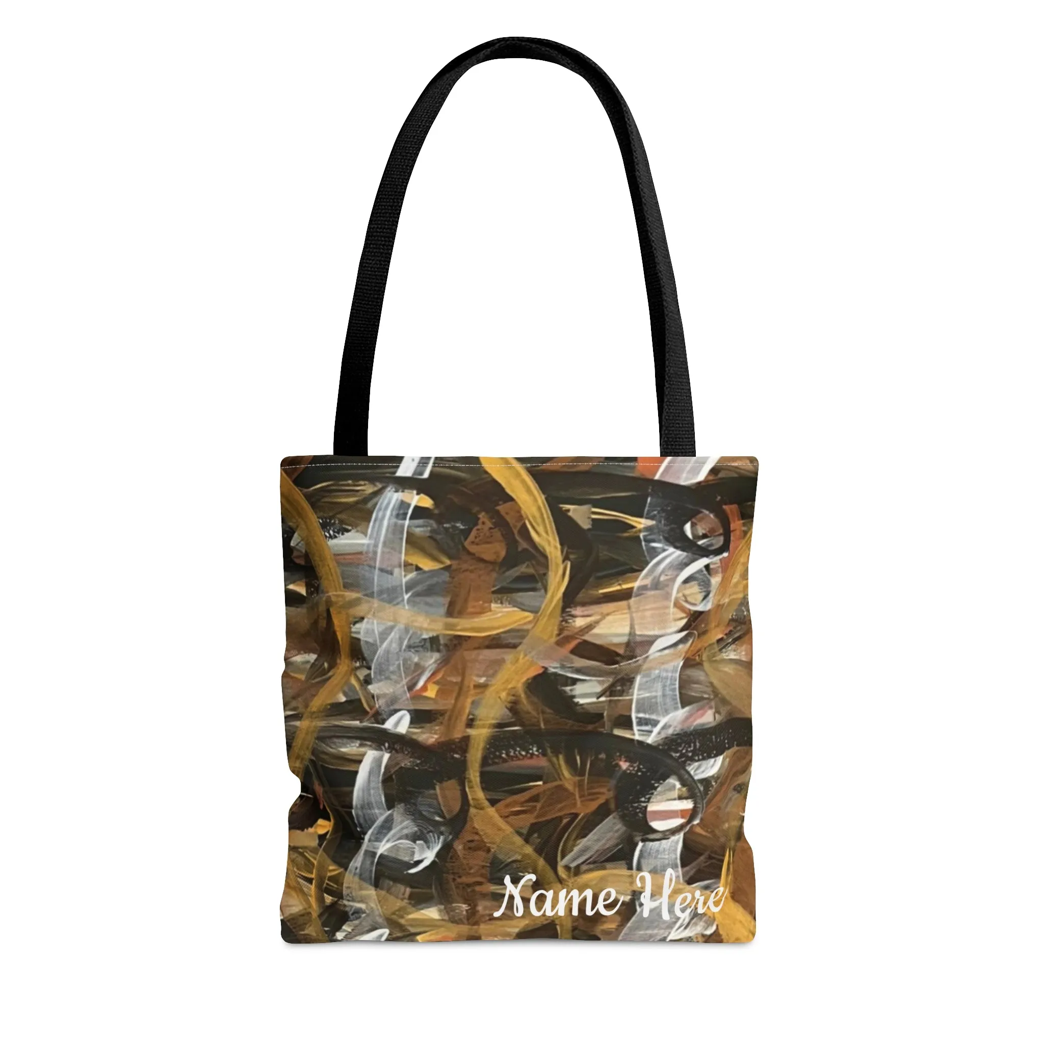 Customizable Metallic Loops Tote Bag