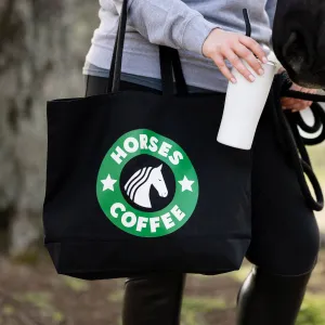 Dapplebay Horses & Coffee Tote Bag