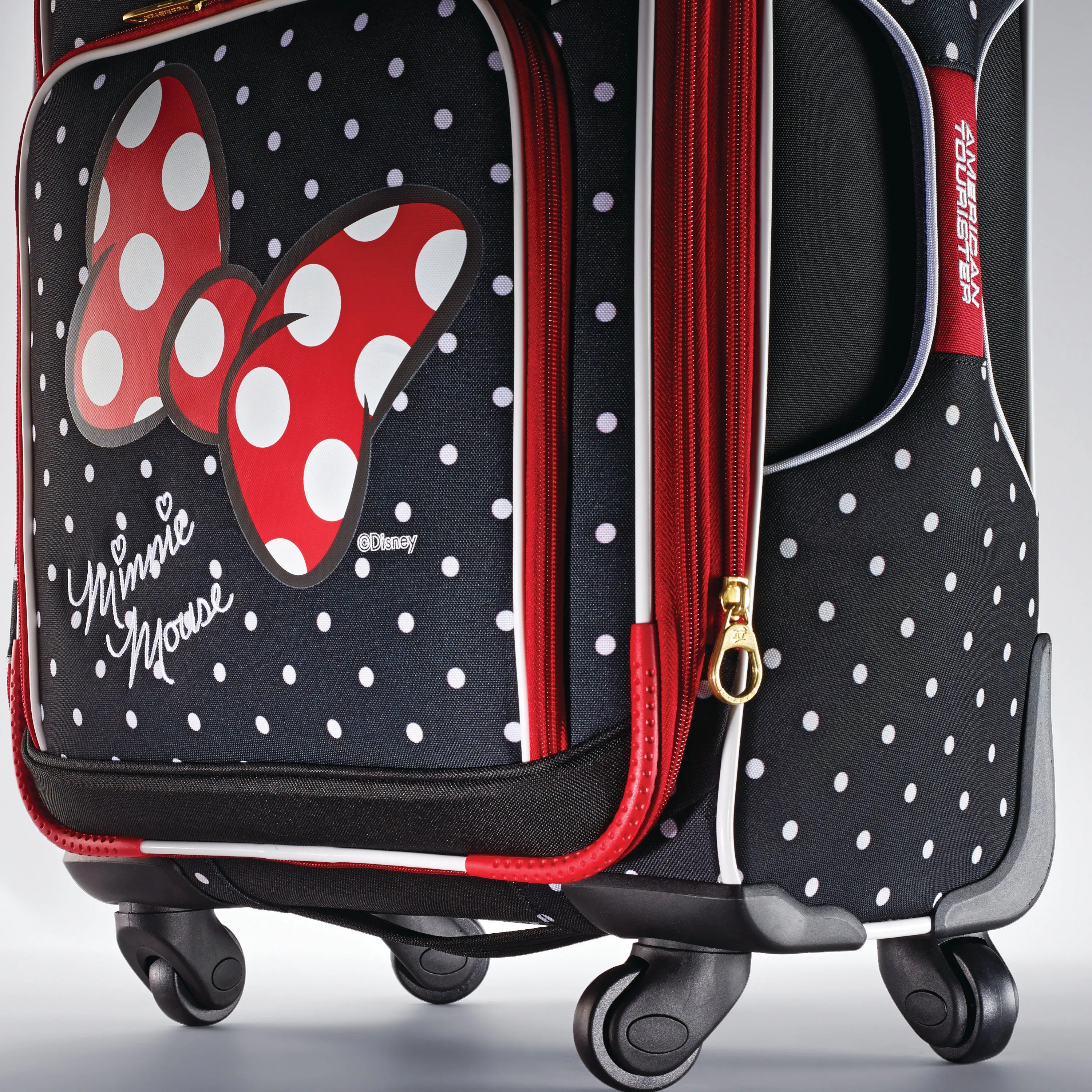 Disney Minnie Mouse Softside 21 Carry-On Luggage with Red Bow
