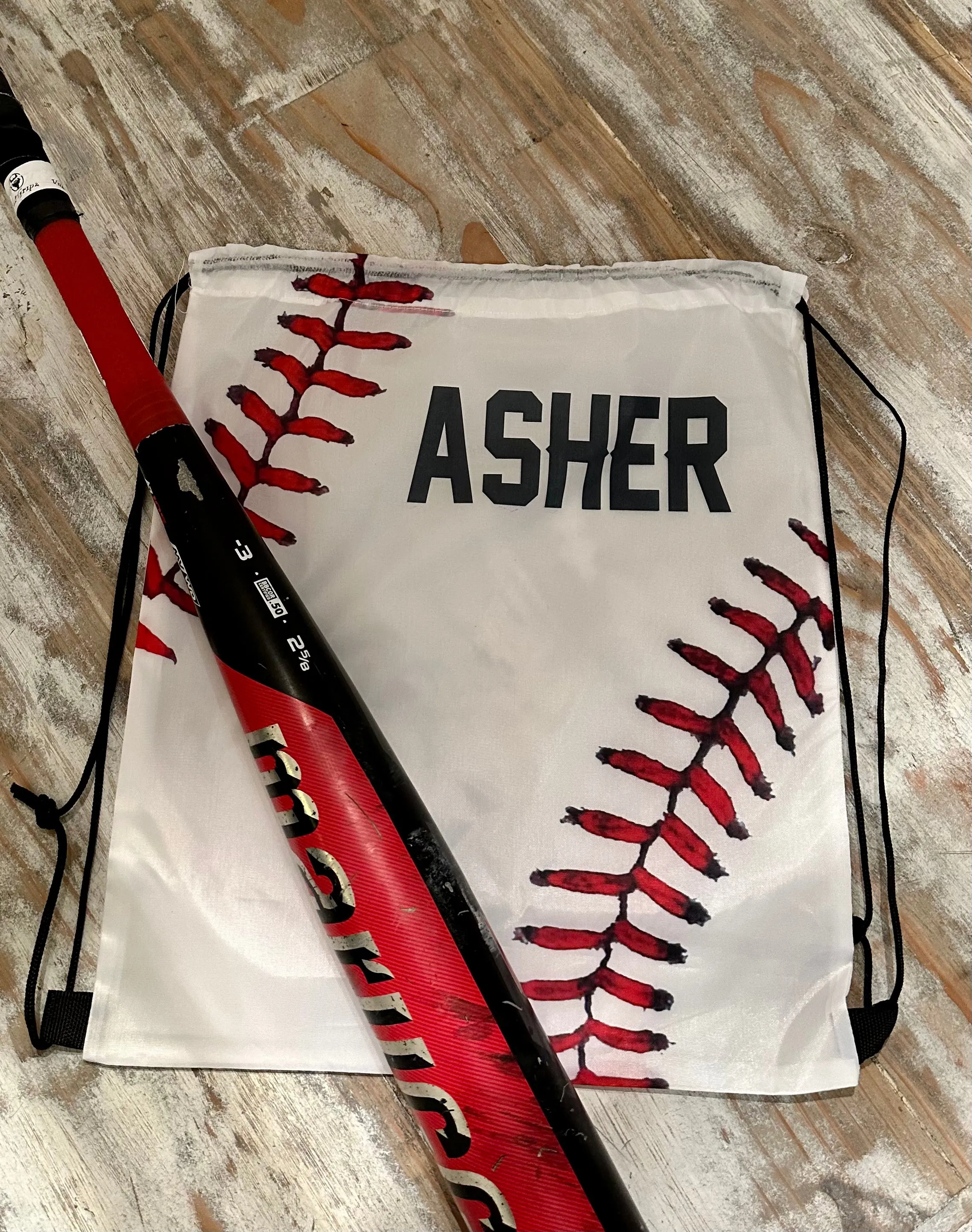 Drawstring Baseball Backpacks