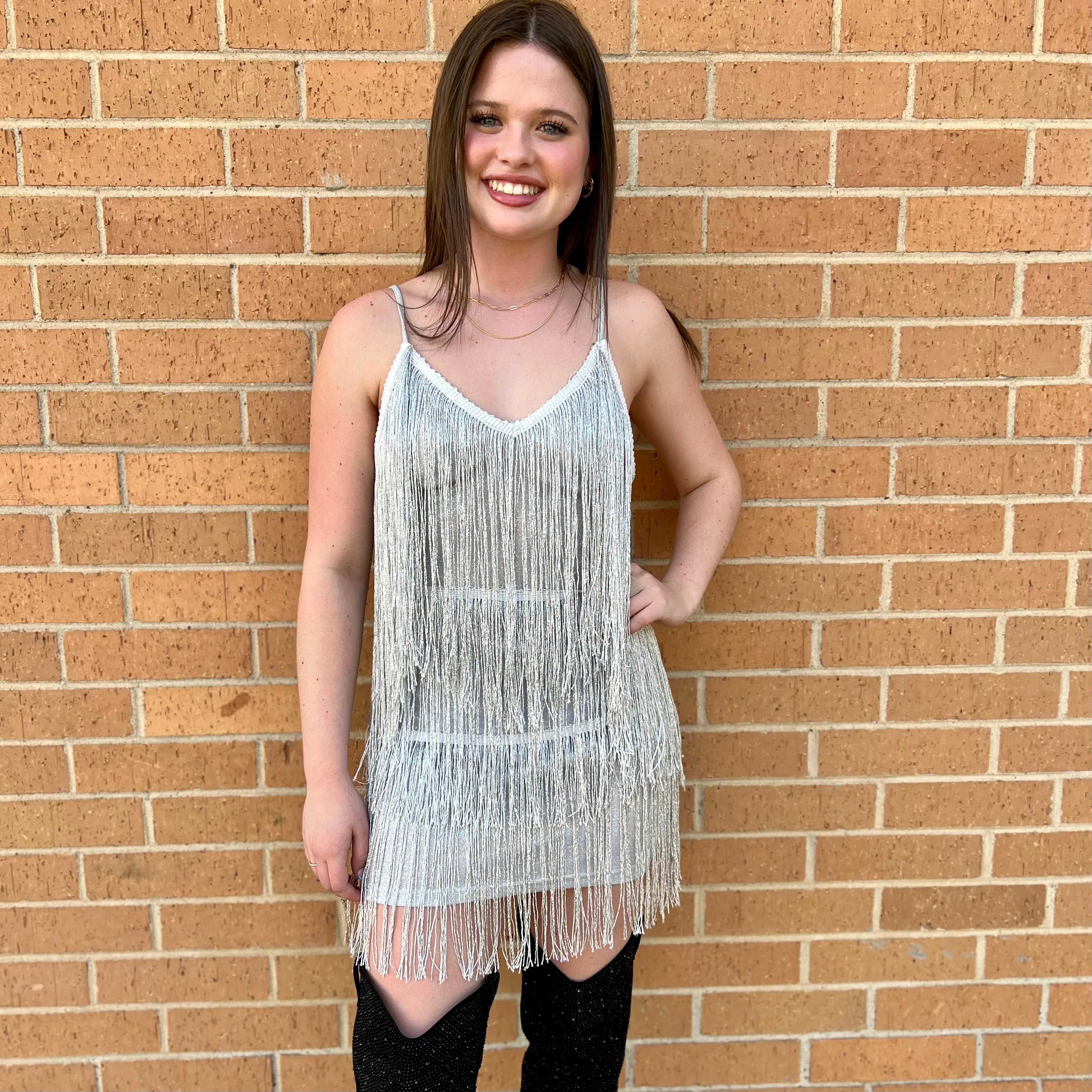Fringe Tassel Backless Dress*