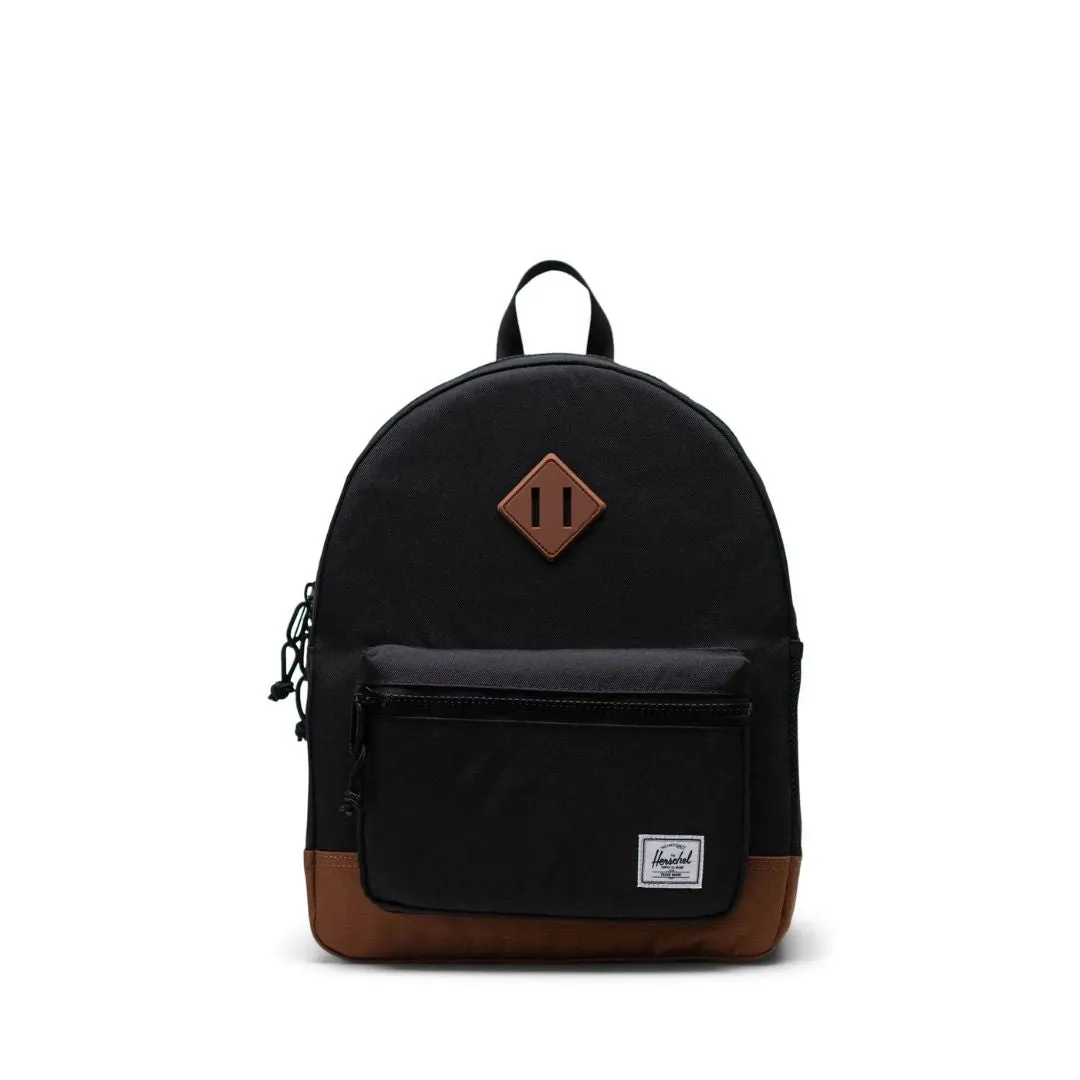 Heritage Youth Backpack (Black   Saddle Brown)