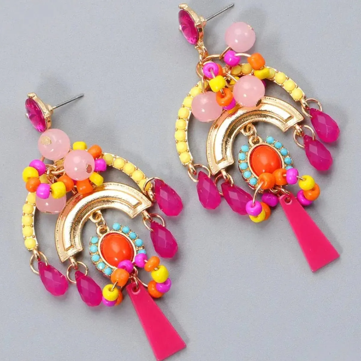 Large Boho Addina Earrings | Candy