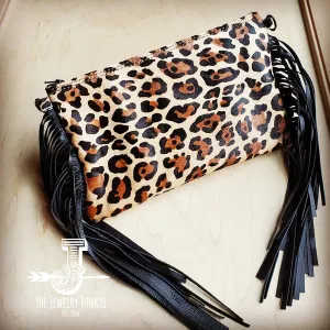 Leopard Hair-On-Hide Clutch