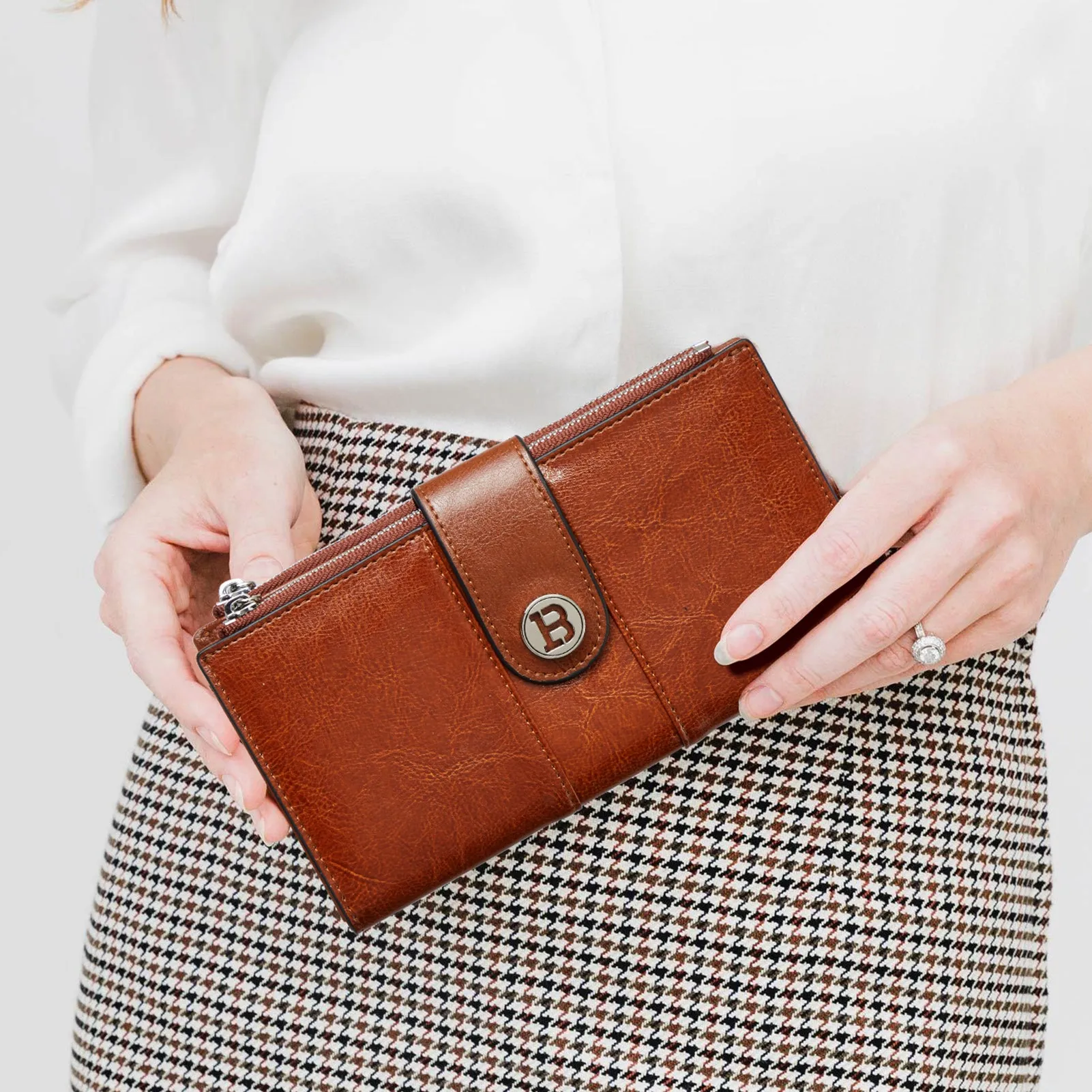 Lomy Real Leather Wallet Womens - RFID Blocking