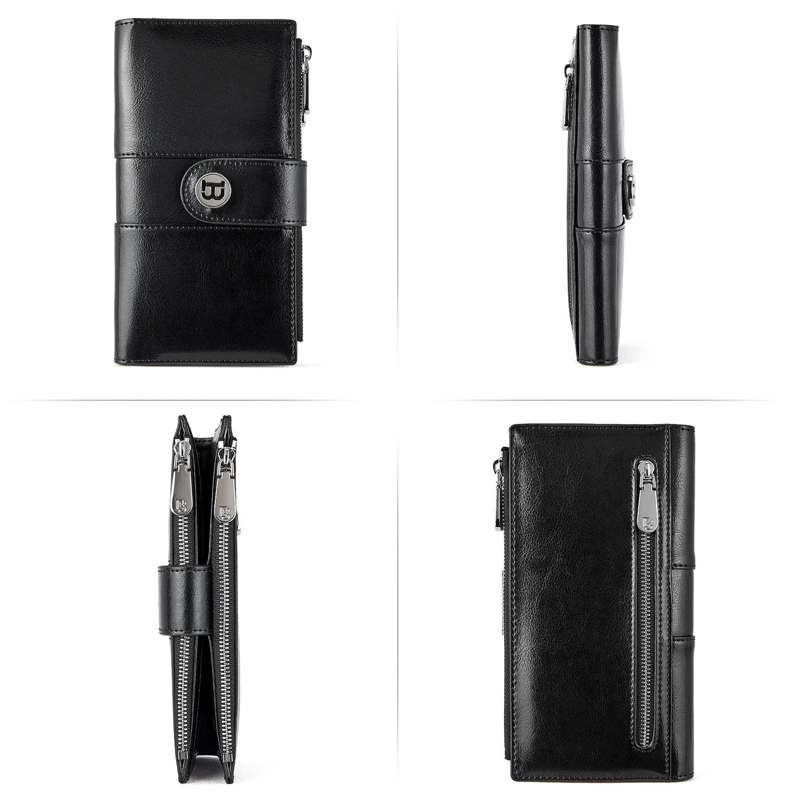 Lomy Real Leather Wallet Womens - RFID Blocking