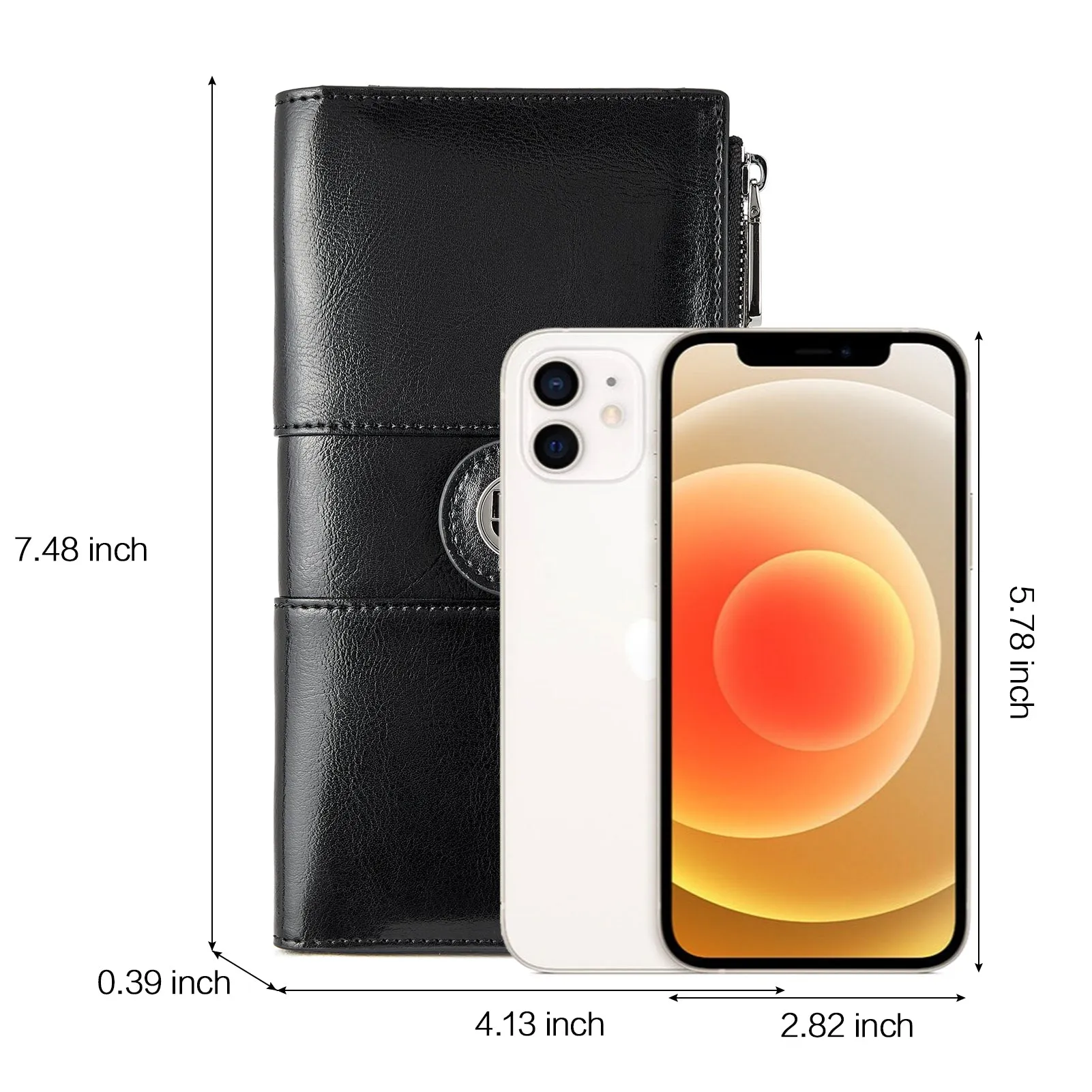 Lomy Real Leather Wallet Womens - RFID Blocking
