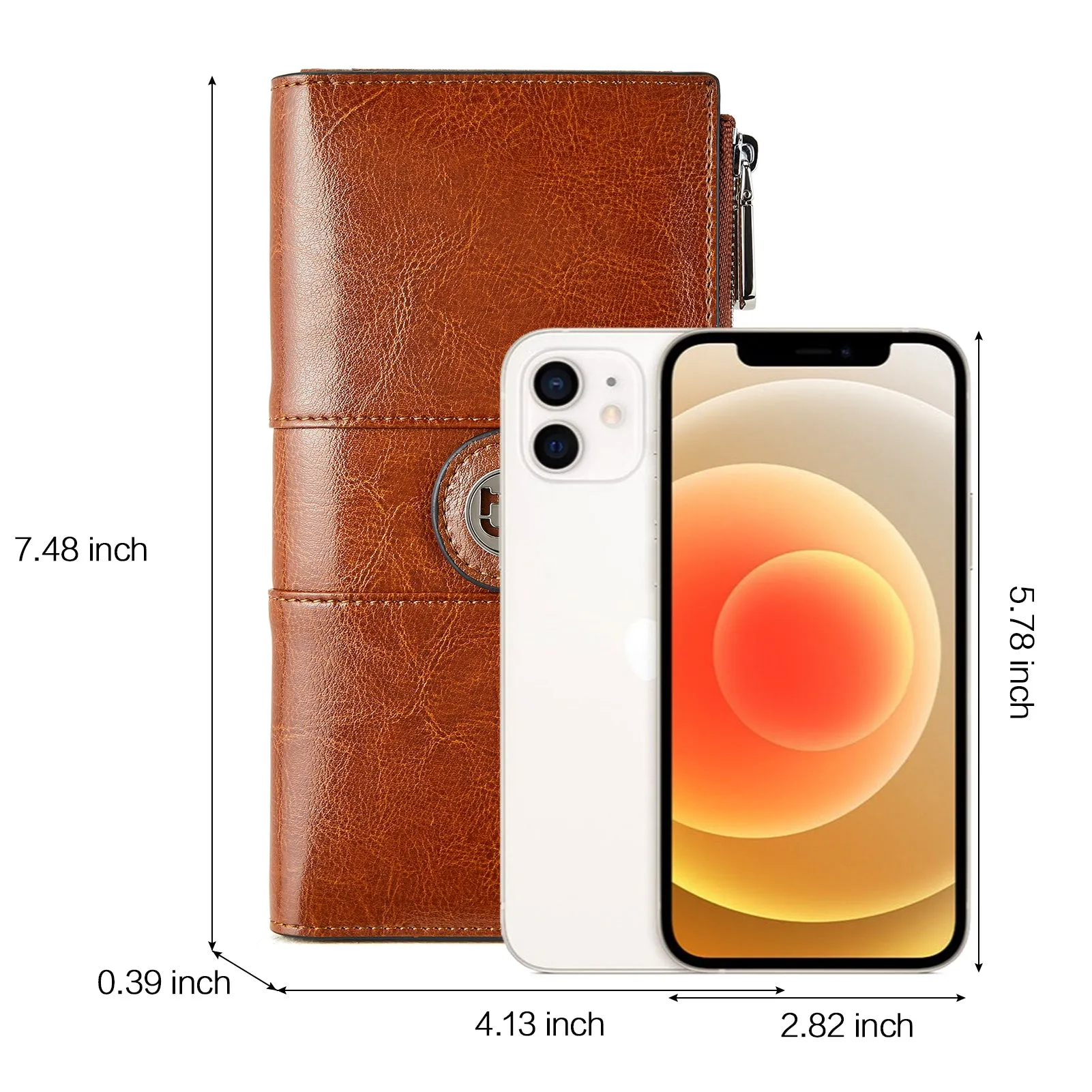 Lomy Real Leather Wallet Womens - RFID Blocking