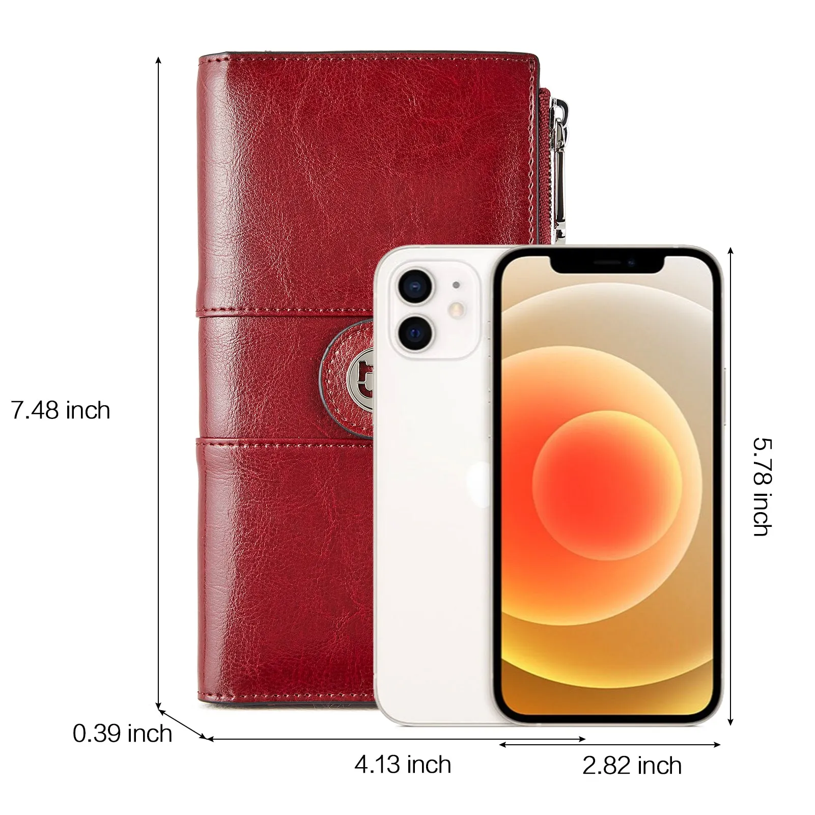 Lomy Real Leather Wallet Womens - RFID Blocking