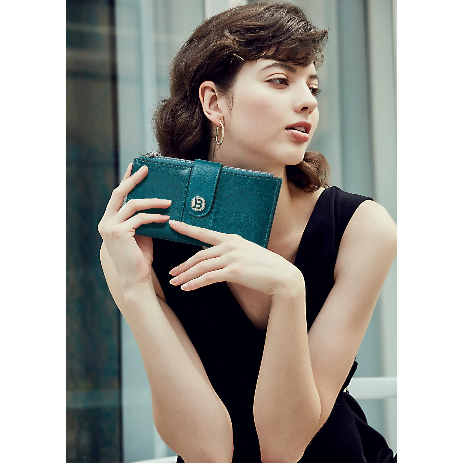 Lomy Real Leather Wallet Womens - RFID Blocking