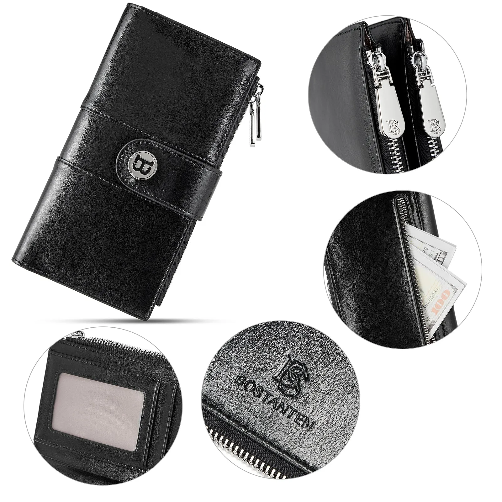 Lomy Real Leather Wallet Womens - RFID Blocking