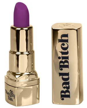 Naughty Bits Bad Bitch Lipstick Bullet Vibrator - Purple