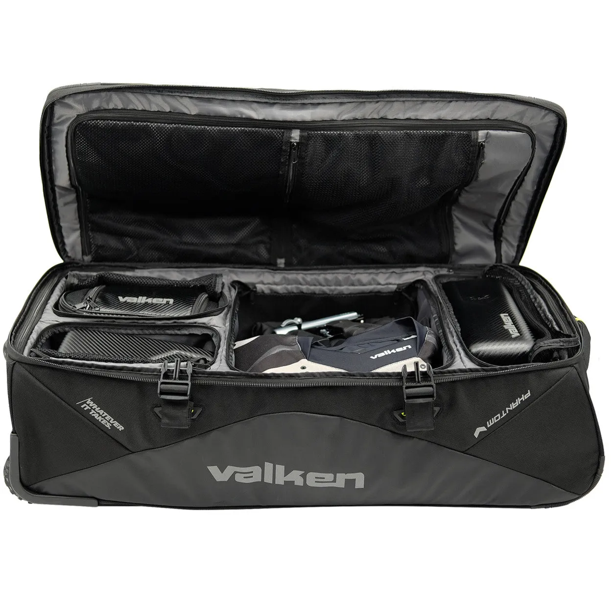 New Valken Phantom Agility Rolling Paintball Large Gear Bag Black FREE SHIPPING