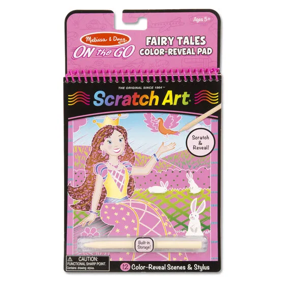 On the Go Scratch Art Color Reveal Pad