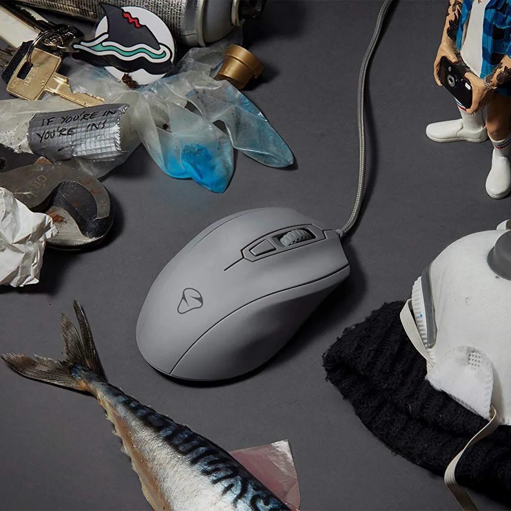 [OPEN BOX] MIONIX Castor Shark Fin 6 Button Ergonomic Optical RGB Gaming Mouse