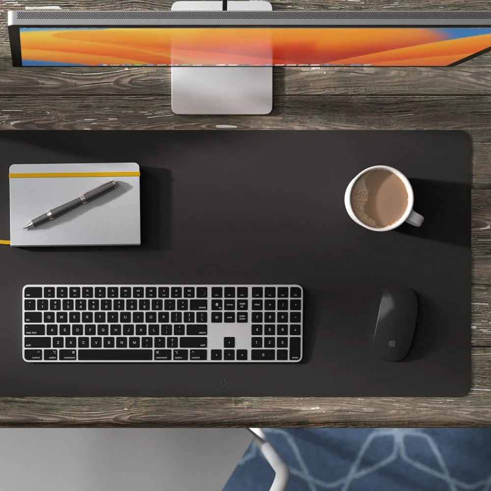 [OPEN BOX] TWELVE SOUTH Desk Pad Luxury Leather - Black