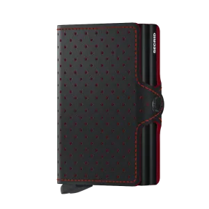Perforated Leather Twinwallet