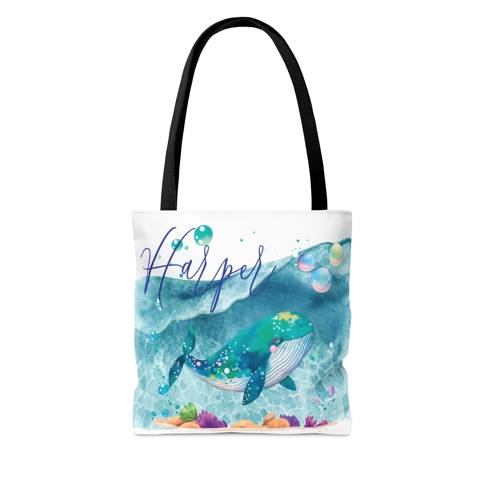 Personalised Tote Bag, Whale bag, Beach Tote Bag, Personalised/Non-Personalised