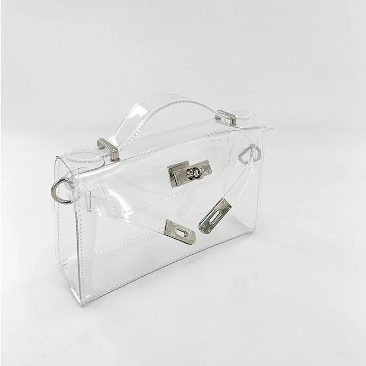 Personalized Transparent Kelly Purse