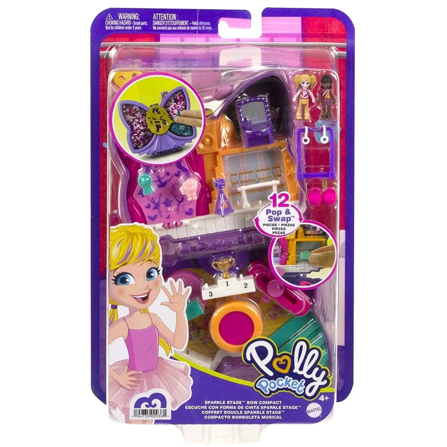 Polly Pocket Compact Carry Play Themed Adventure Micro Dolls